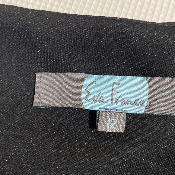 Eva Franco Houndstooth Print Sleeveless Ruffle Hem Dress Women Size 12 - Picture 9 of 11